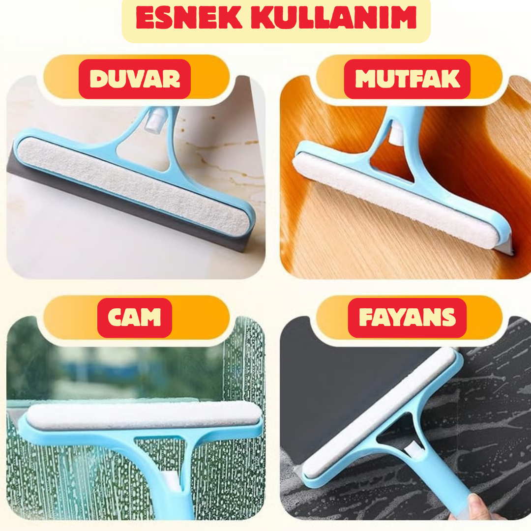 3’ü 1 Arada Spreyli Cam Temizleyici