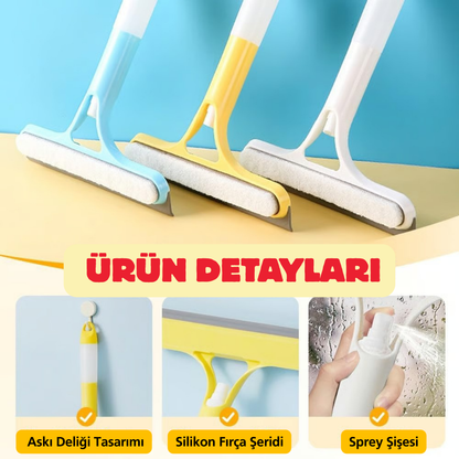 3’ü 1 Arada Spreyli Cam Temizleyici